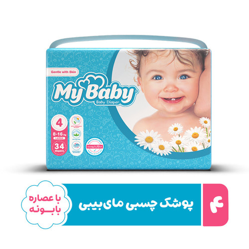 مای بیبی سایز ۴ بسته ۳۴ عددی